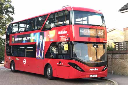 Metroline BYD DD Enviro400EV City